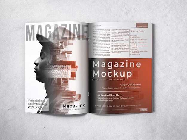 PSD magazine mockup