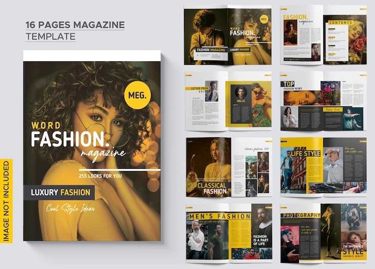 PSD magazine de mode