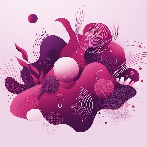 PSD magenta dreams uma obra-prima abstrata