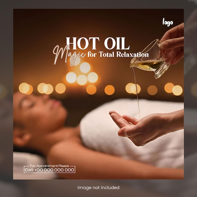 Magia de aceite caliente para una relajación total de spa