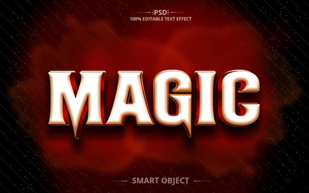 Magic Mejor Diseño de Efectos de Texto Editable Creativo