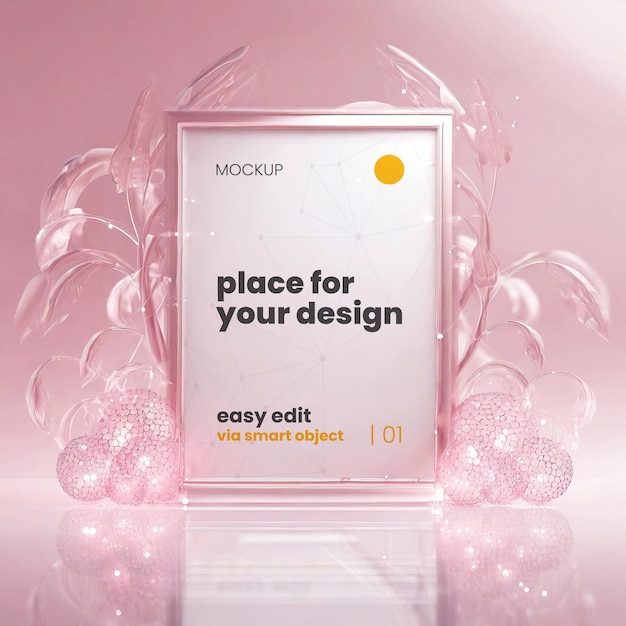 Magical pink frames mockups 06 (em inglês)