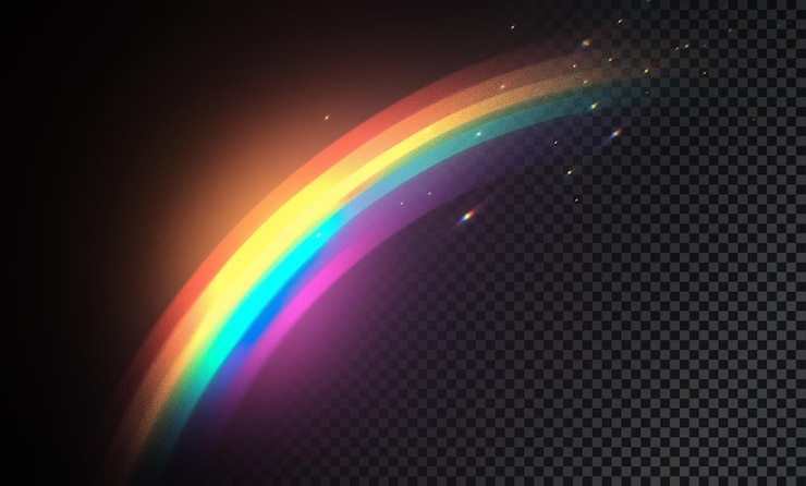PSD magical rainbow sparkles