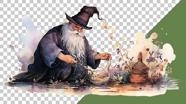 PSD magicien png illustrations