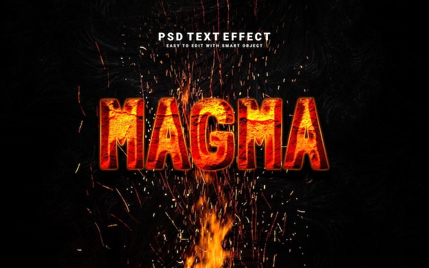 Magma-Texteffekt