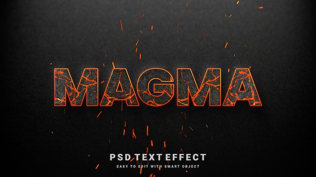 Magma-texteffektvorlage