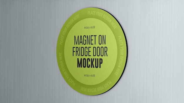 PSD magnético en la puerta del refrigerador modelo psd plantilla