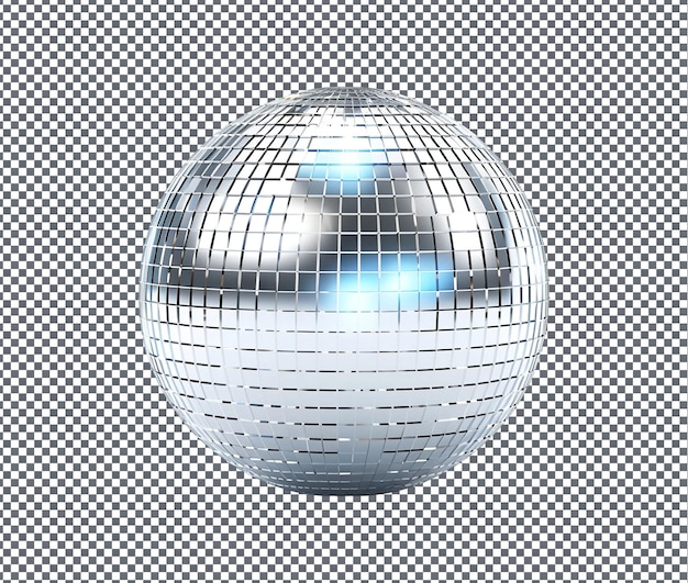 Magnífica bola de discoteca isolada em fundo transparente