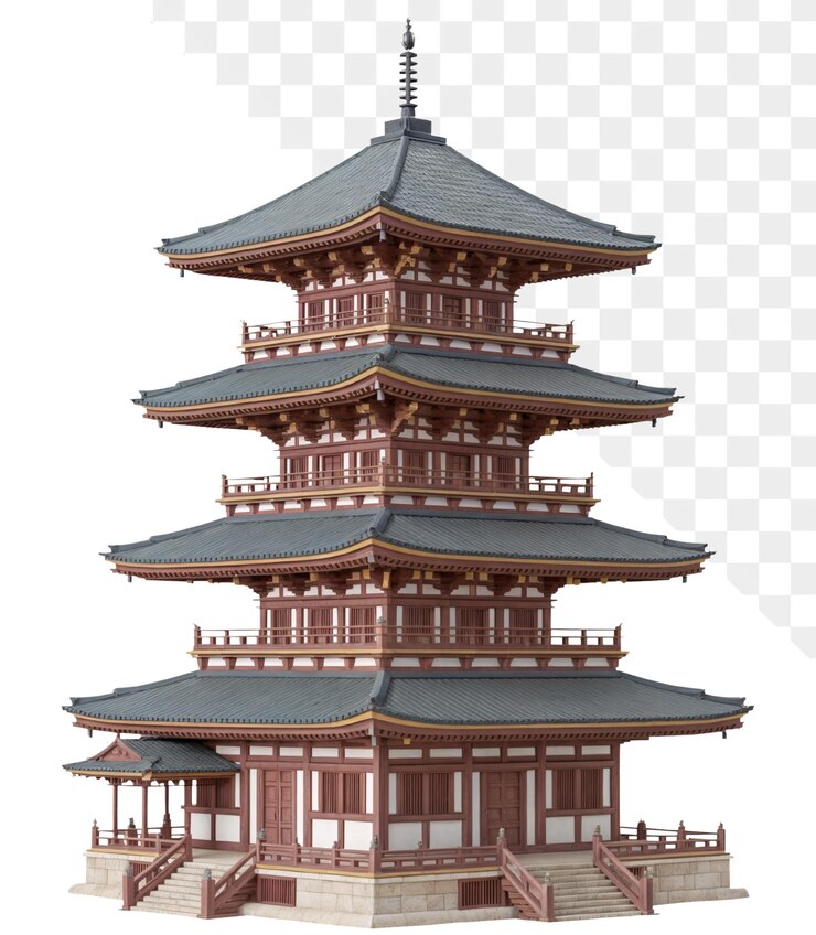 PSD magnífica pagoda japonesa uma obra-prima arquitetônica atemporal