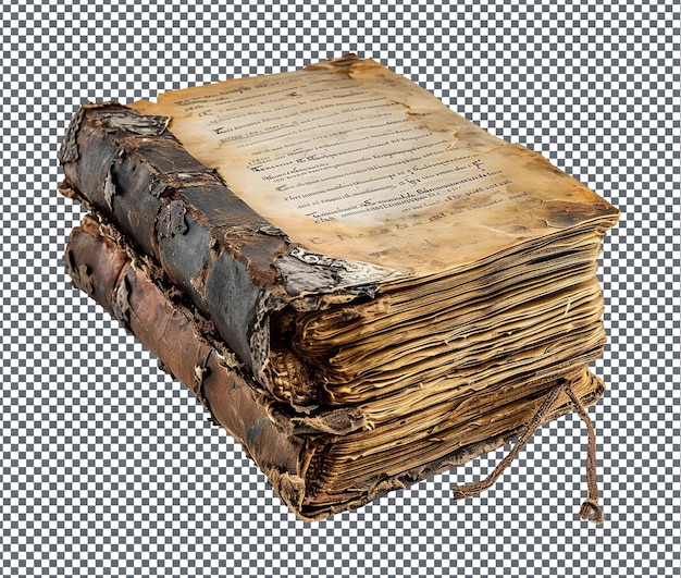 PSD magnificent chronicle codex records isolated on transparent background