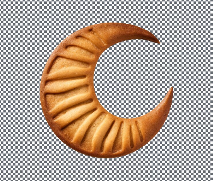 PSD magnificent crescent moon cookie cutter aislado en un fondo transparente
