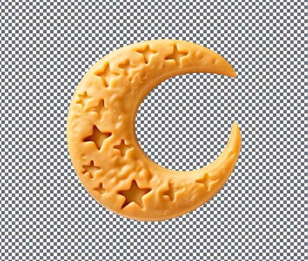 PSD magnificent crescent moon cookie cutter isolado em fundo transparente