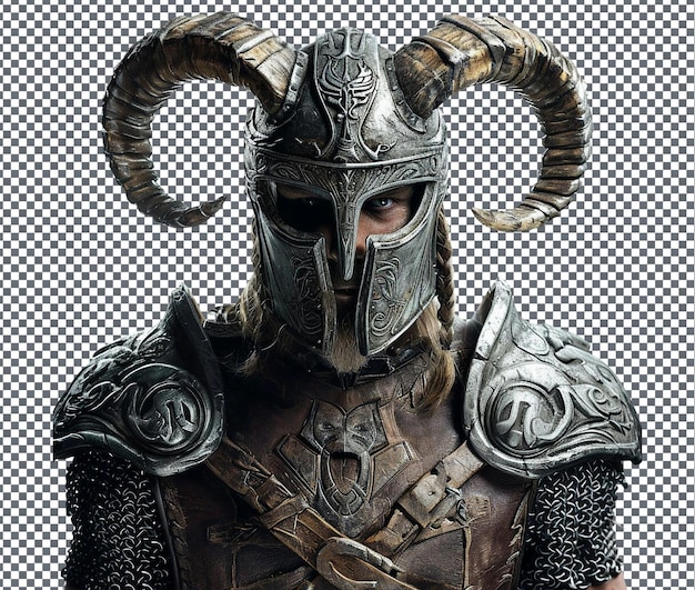 Magnificent Dovahkiin isolated on transparent background