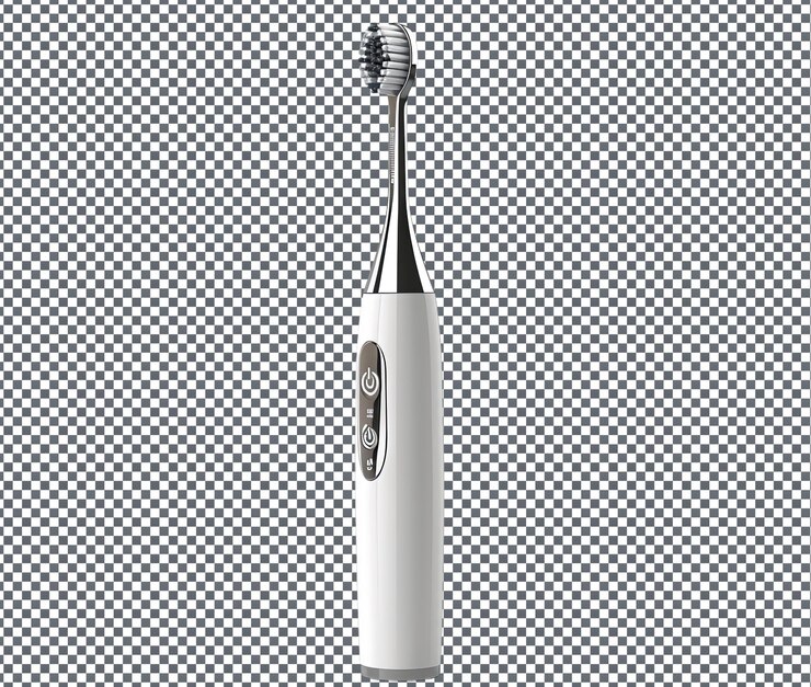 PSD magnificent electric toothbrush isolated on transparent background