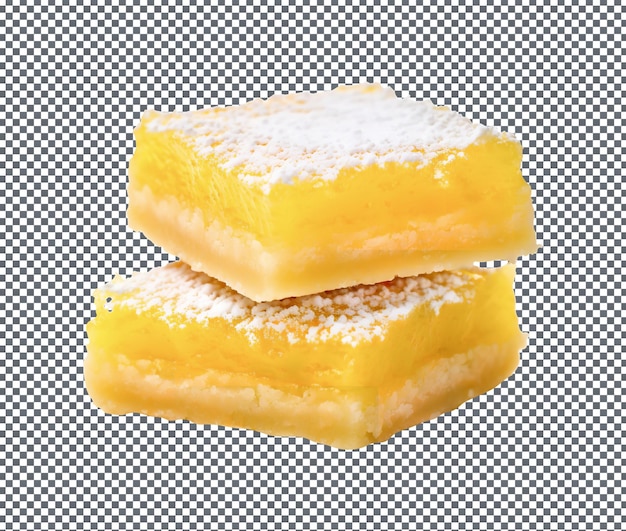 Magnificent Lemon Bar isoliert auf weißem Hintergrund