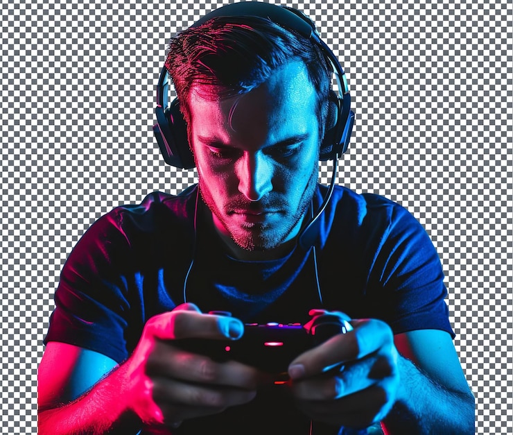 PSD magnificent online music isolated on transparent background