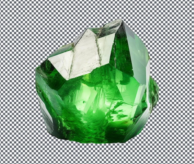Magnificent Zoisite isolated on transparent background