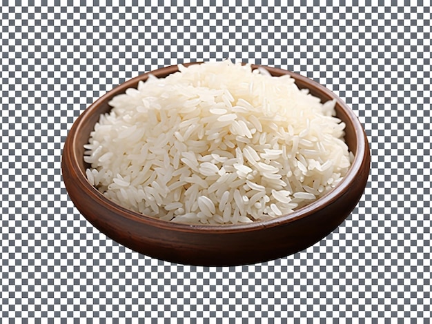 PSD magnífico arroz isolado em fundo branco