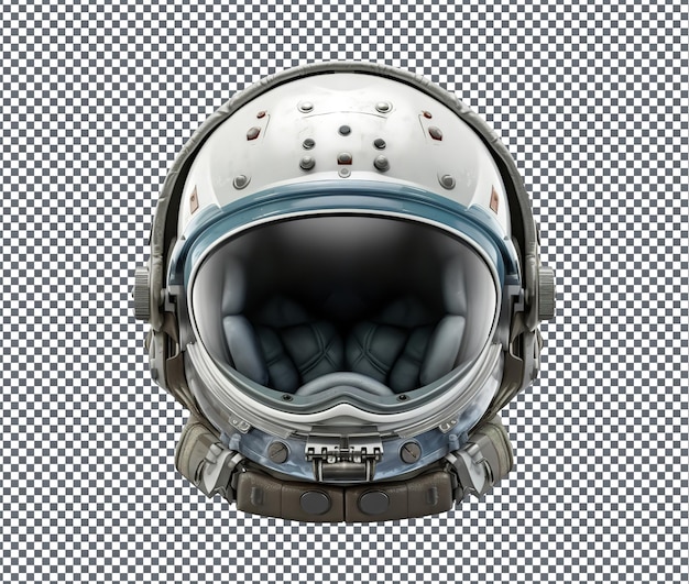 Magnifico casco spaziale isolato su sfondo trasparente