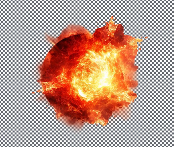 PSD magnífico ember celestial aislado en un fondo transparente