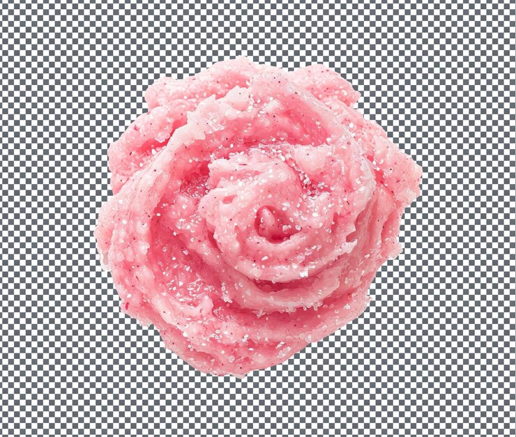 PSD magnífico exfoliante facial aislado en un fondo transparente