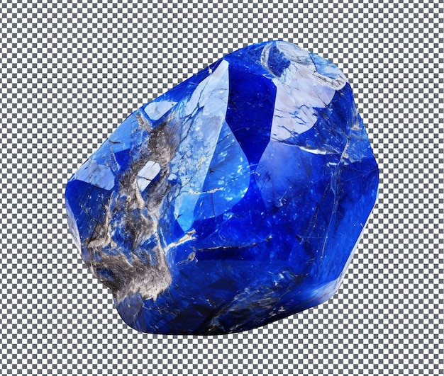 Magnífico lapis lazuli isolado em fundo transparente