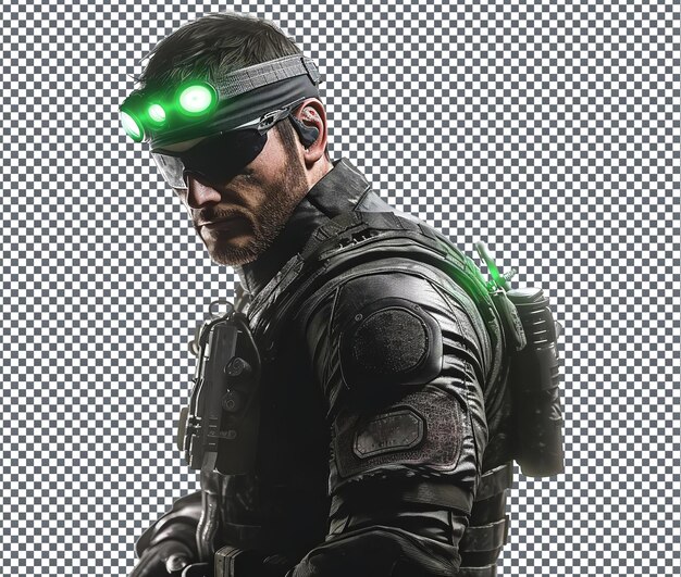 PSD magnífico sam fisher splinter isolado em fundo transparente