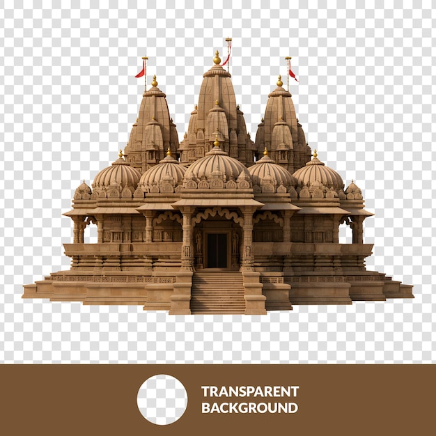 Magnífico templo hindu de pedra com arquitetura intrincada