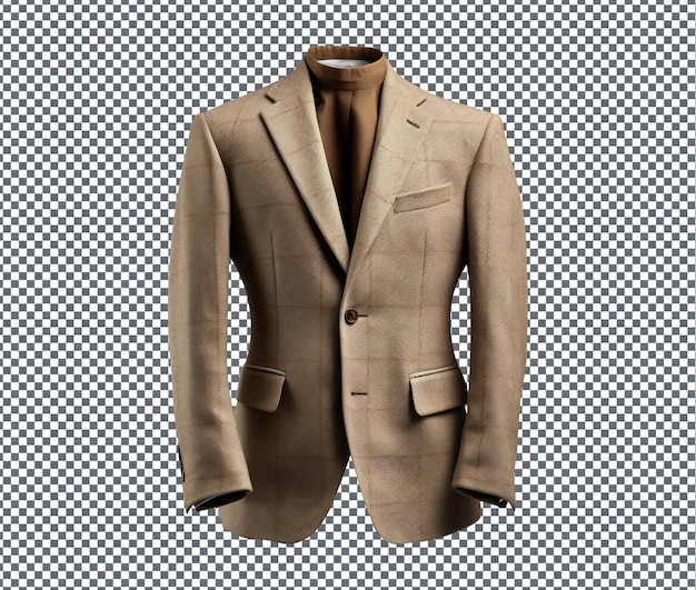 PSD magnífico tweed blazer isolado em fundo transparente