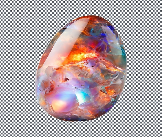 Magnifique Opale Isolée Sur Fond Transparent