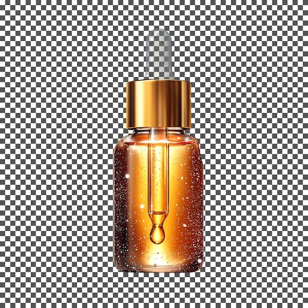 Magnifique sérum facial hydratant isolé sur un fond transparent