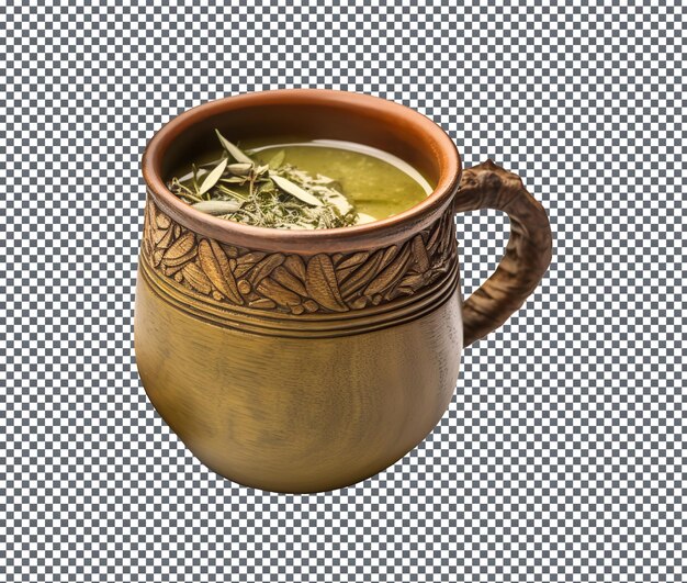 PSD magnifique yerba mate isolé sur un fond transparent