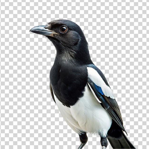 Magpie isolado em fundo transparente