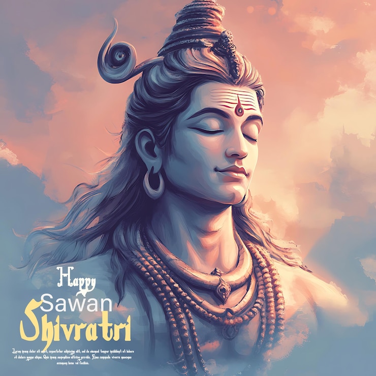 PSD maha shivratri lord shiva social media post vorlage