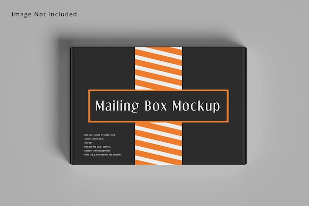 PSD mailing box mockup