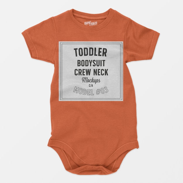 Maillot de corps body enfant en bas âge maquette 03