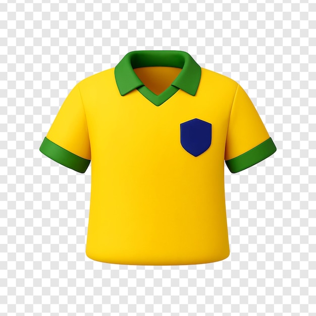Maillot de football brésilien 3D