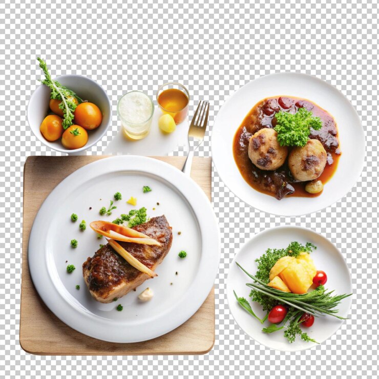PSD main course menu