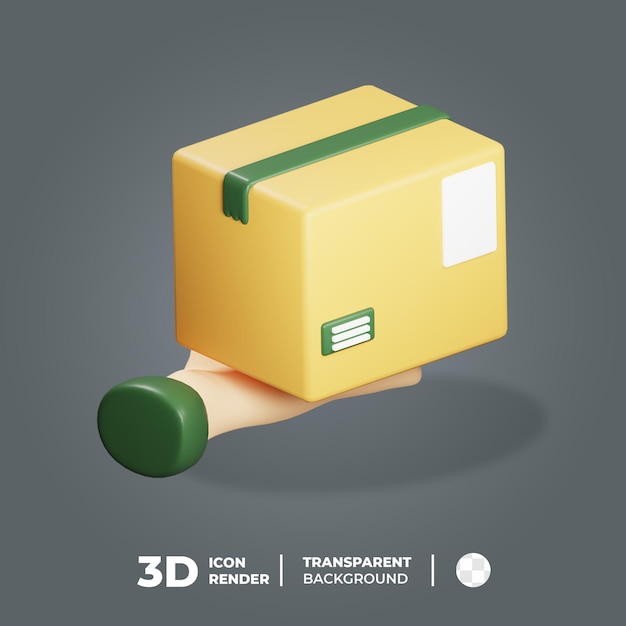 PSD main de paquet d'icônes isométriques 3d