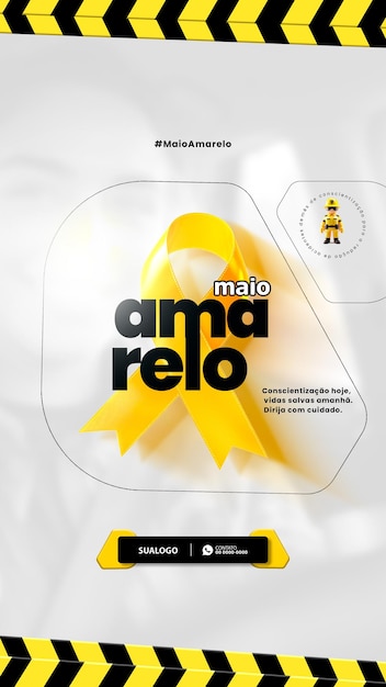 Maio de amarelo segurana trnsito