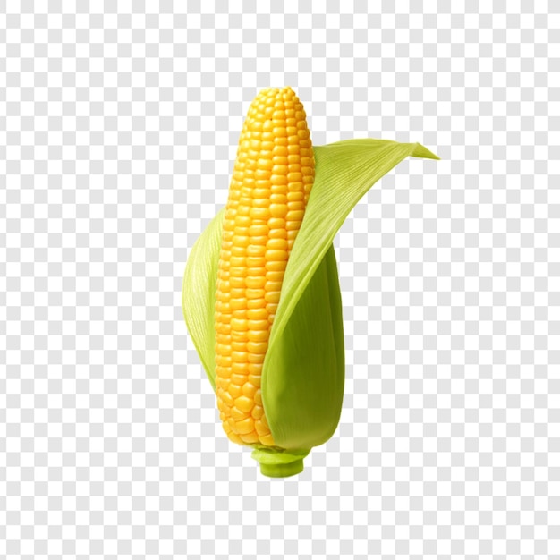 PSD un maíz en un fondo transparente