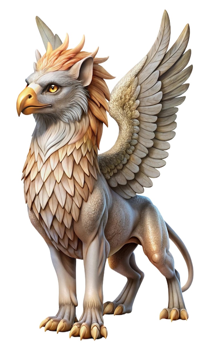 PSD le majestueux griffon marduks compagnon du mythe babylonien divin ancien