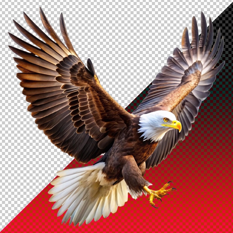 PSD el majestuoso águila voladora