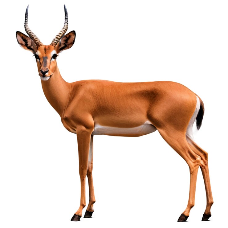 PSD el majestuoso impala en el perfil