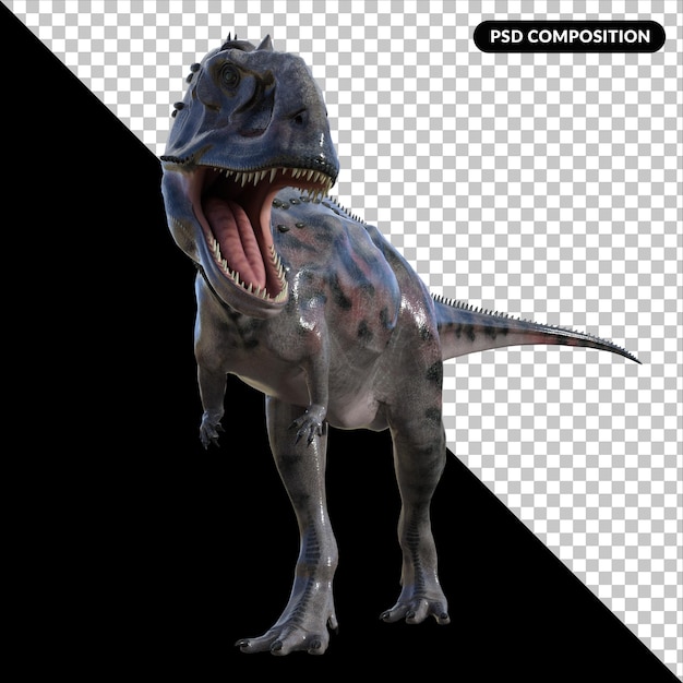 Majungasaurus Dinosaurier isoliert 3D-Rendering