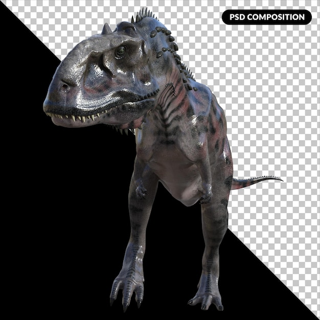 Majungasaurus dinosaurio aislado render 3d