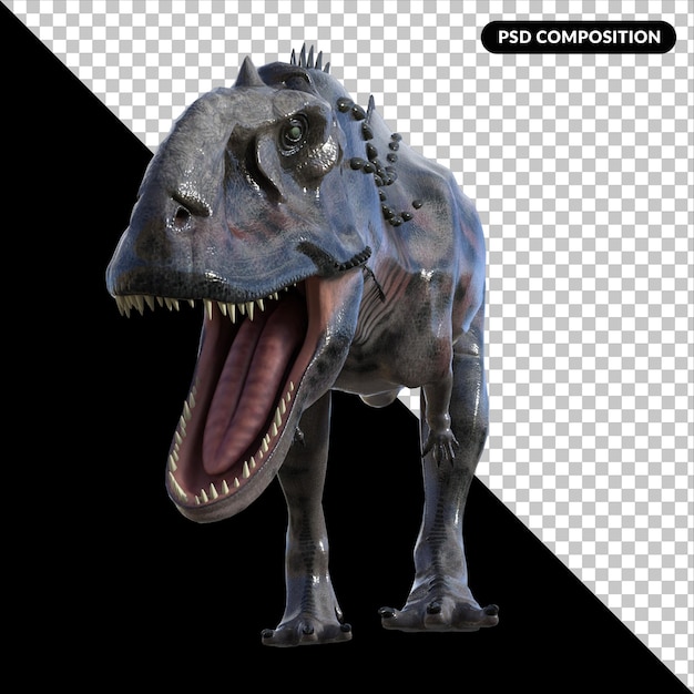 Majungasaurus dinosaurio aislado render 3d