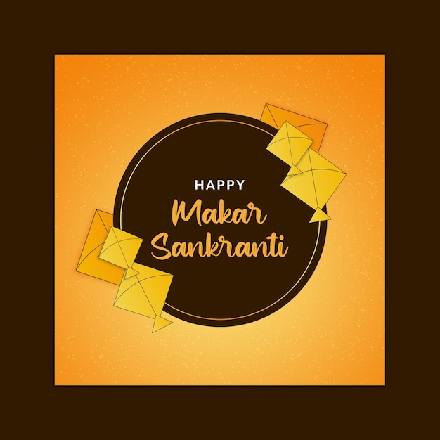 Makar Sankranti - Modello di post sui social media 05