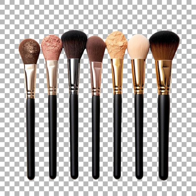 Make-up-Pinsel auf durchsichtigem Hintergrund
