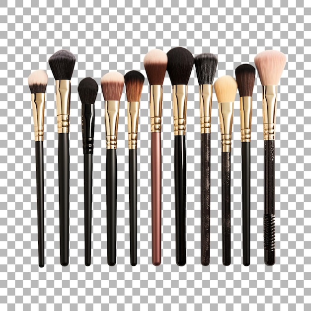 Make-up-Pinsel auf durchsichtigem Hintergrund